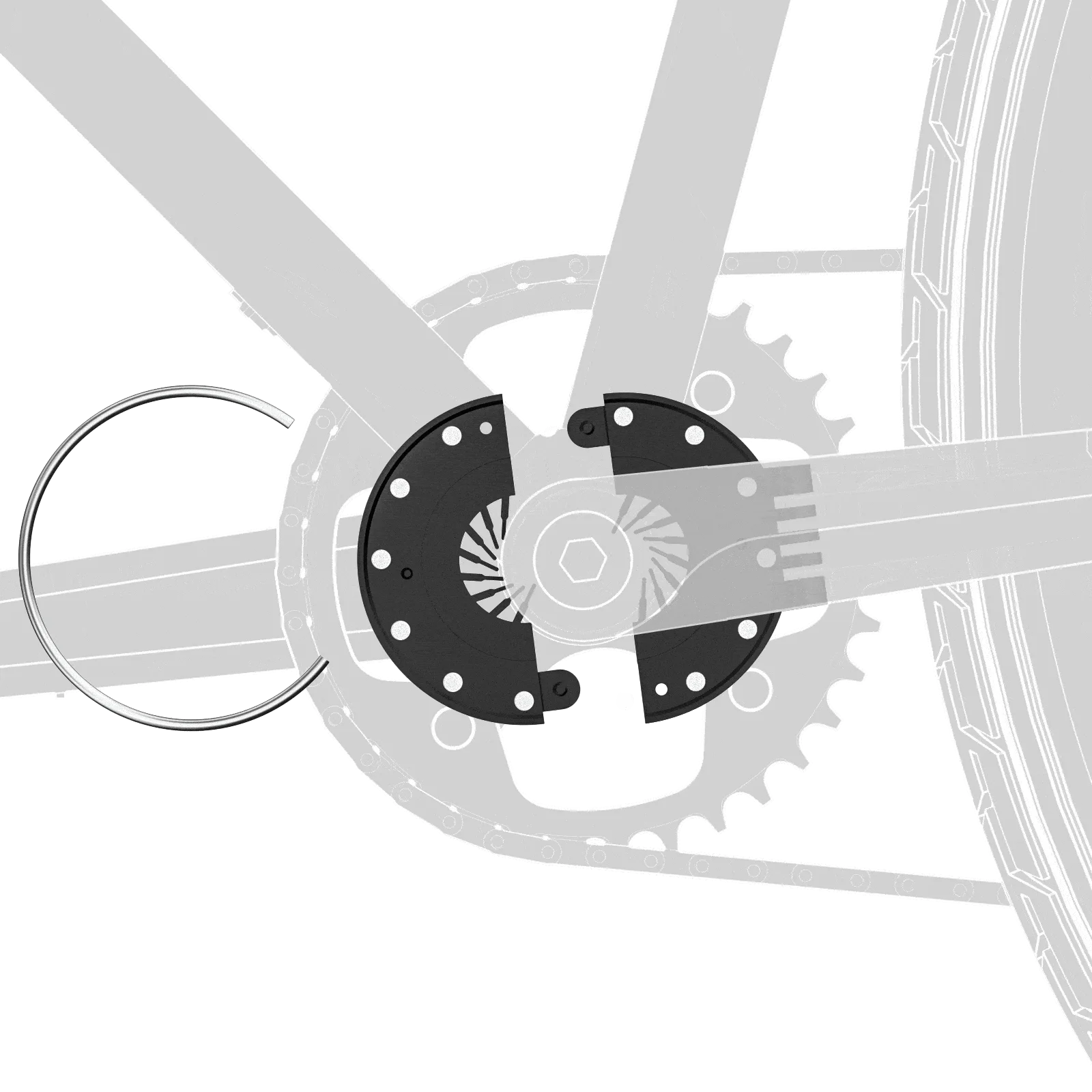 Fit the pedal-assist sensor (optional)