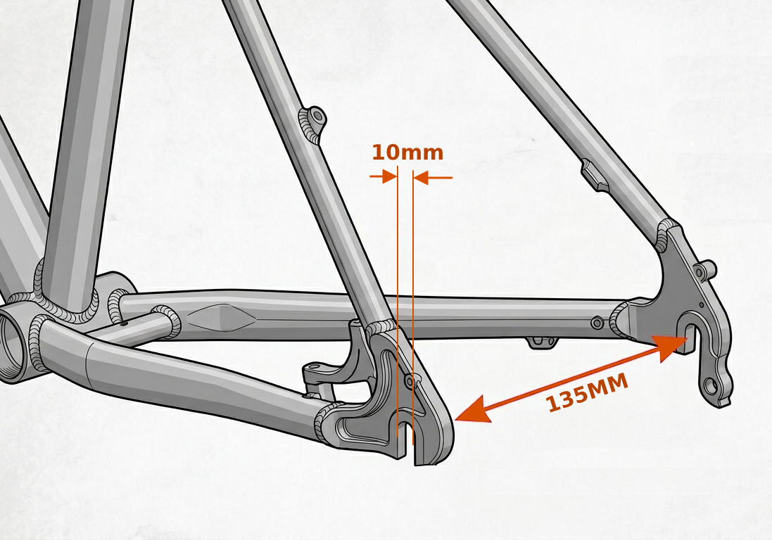 Check rear spacing, slot depth and gears