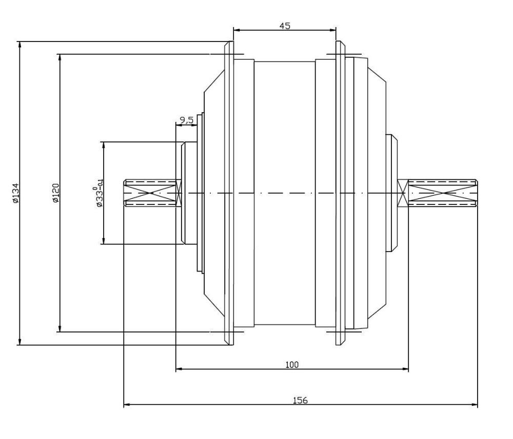 Front Motor Dimensions
