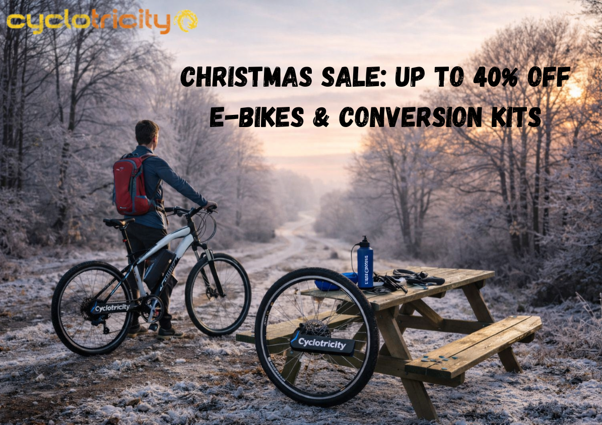 Christmas Sale: Up to 40% Off E-Bikes & Conversion Kits at Cyclotricity