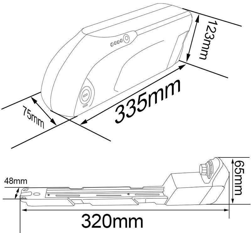Frame Battery Dimensions